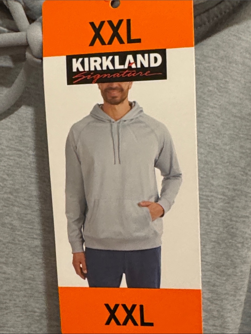 Kirkland Signature Light Gray Pullover Hoodie